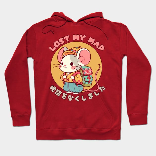 Hiking mouse Hoodie by Japanese Fever